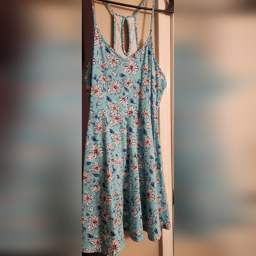 Large blue dress